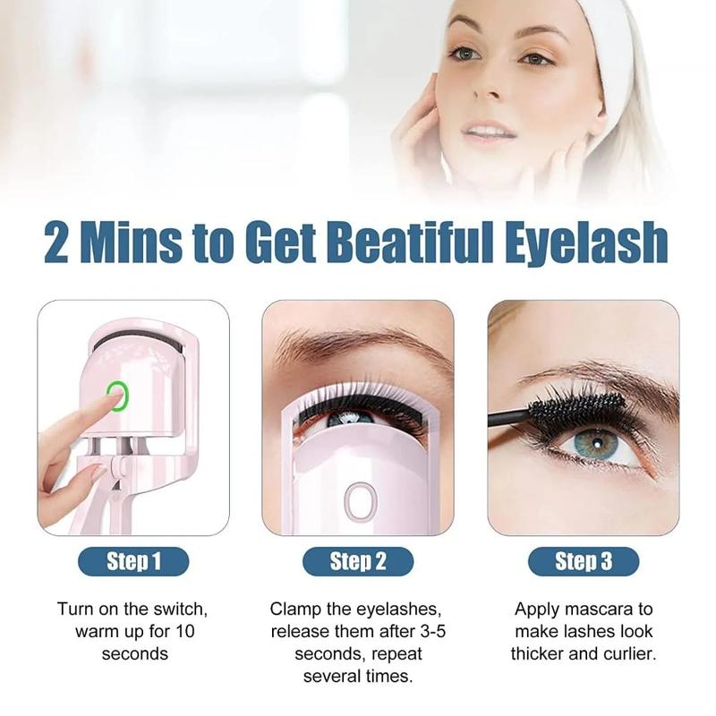 Woman using heated lash lifter for long-lasting curls | ARLOW