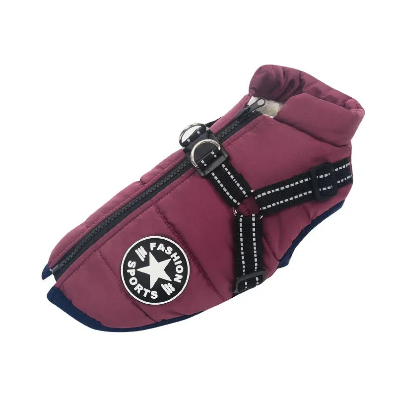 Fleece-lined winter dog coat for large breeds | ARLOW