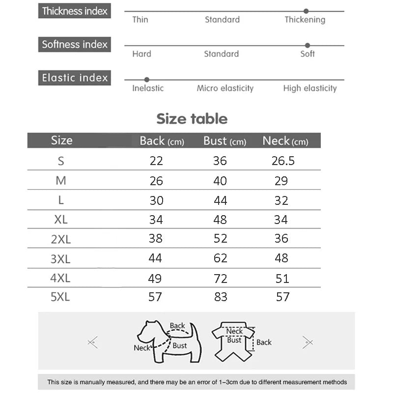 Dog winter jacket size options | ARLOW