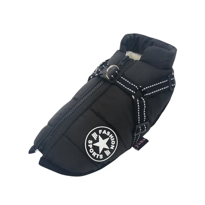Fleece-lined winter dog coat for large breeds | ARLOW