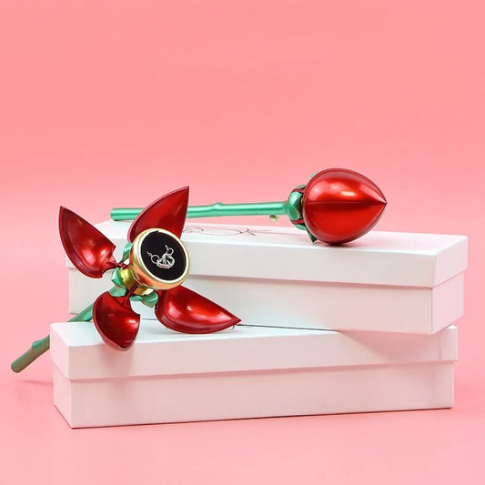 Automatic rose ring box blooming open to reveal jewelry | ARLOW