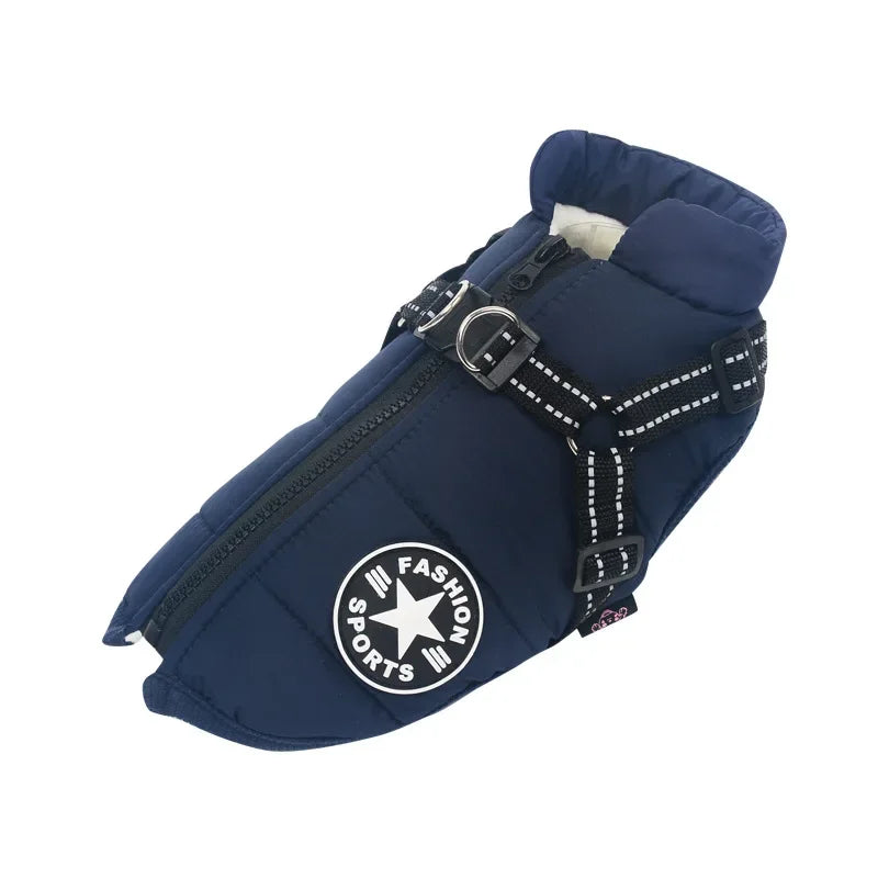 Fleece-lined winter dog coat for large breeds | ARLOW