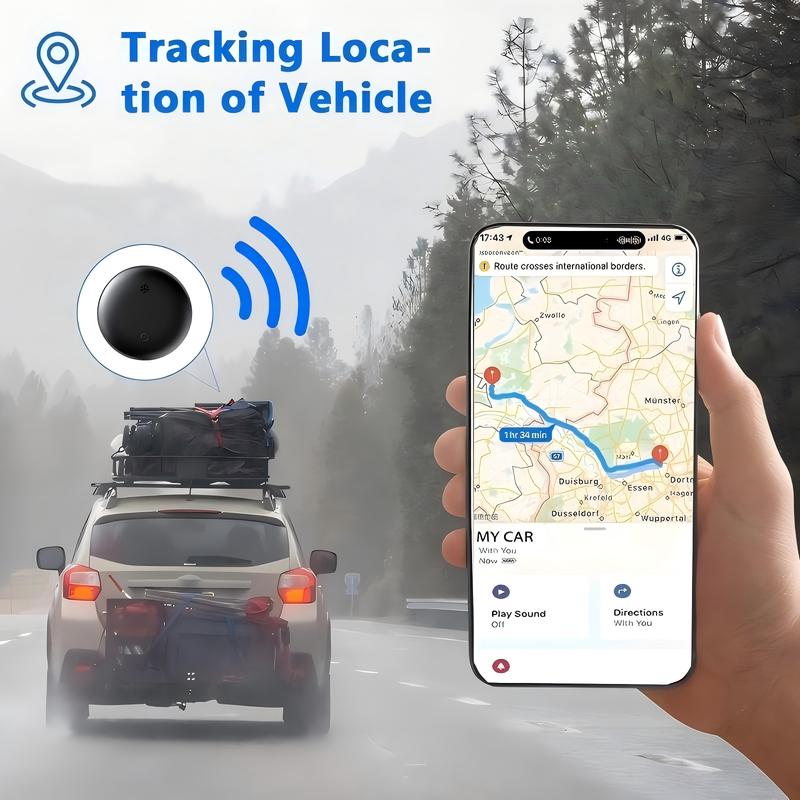 Find My Network compatible tracker showing phone map | ARLOW